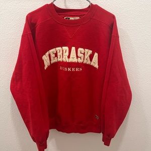 VINTAGE Nebraska Cornhuskers Pullover Crewneck Sweatshirt Large